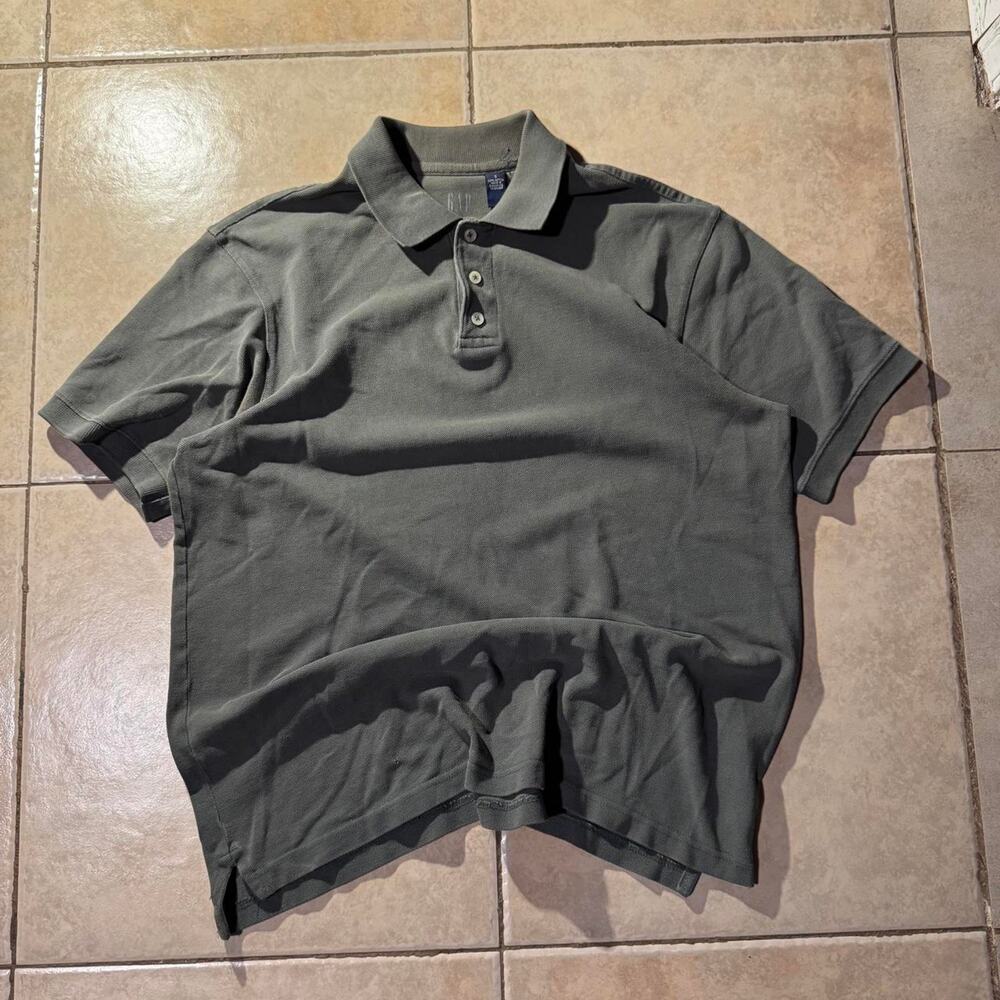 Y2k green gap polo shirt Size S in Mens